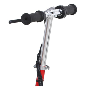 Trottinette électrique 120 W pliable pour enfant de 7 à 12 ans hauteur guidon et selle réglable 10 Km/h max. rouge