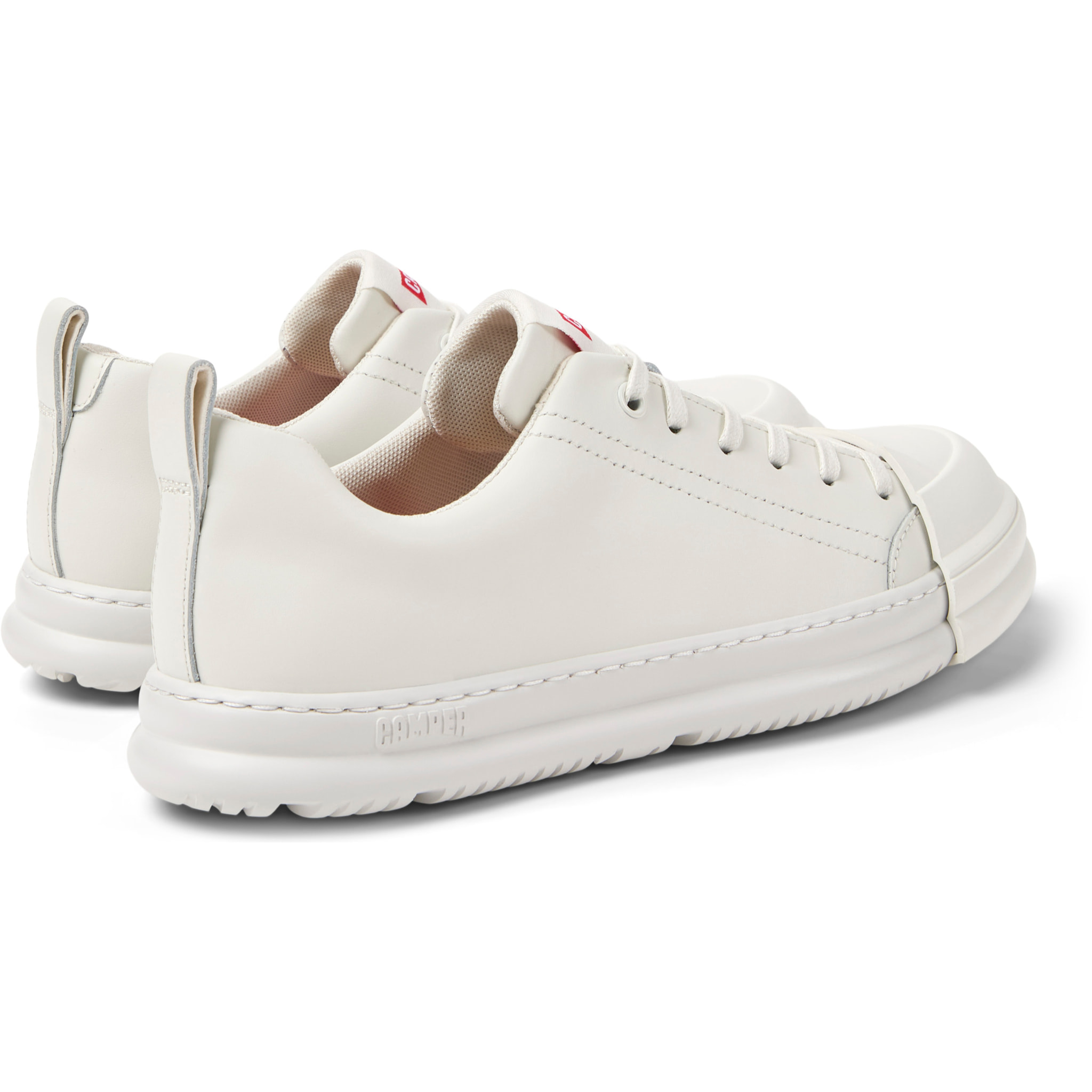 Sneakers - CAMPER Junction Runner - Bianco - Pelle liscia
