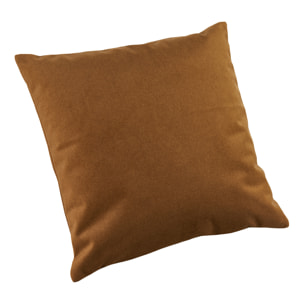 Coussin velours  - Effet peau de pêche - Cuivre