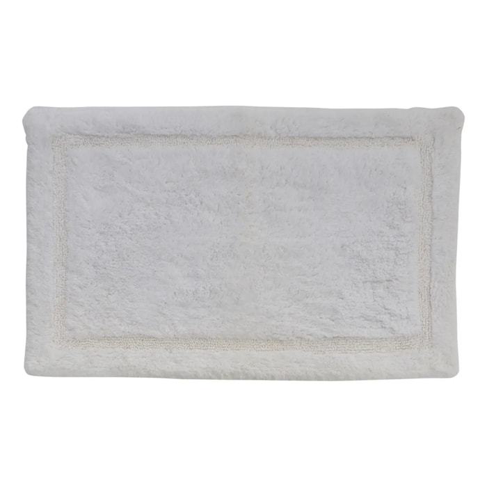 Tapis de bain fluffy Colorama 50x75cm blanc