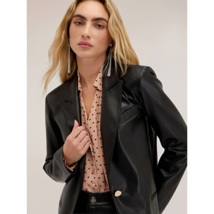 Motivi - Blazer monopetto con revers a lancia - Nero