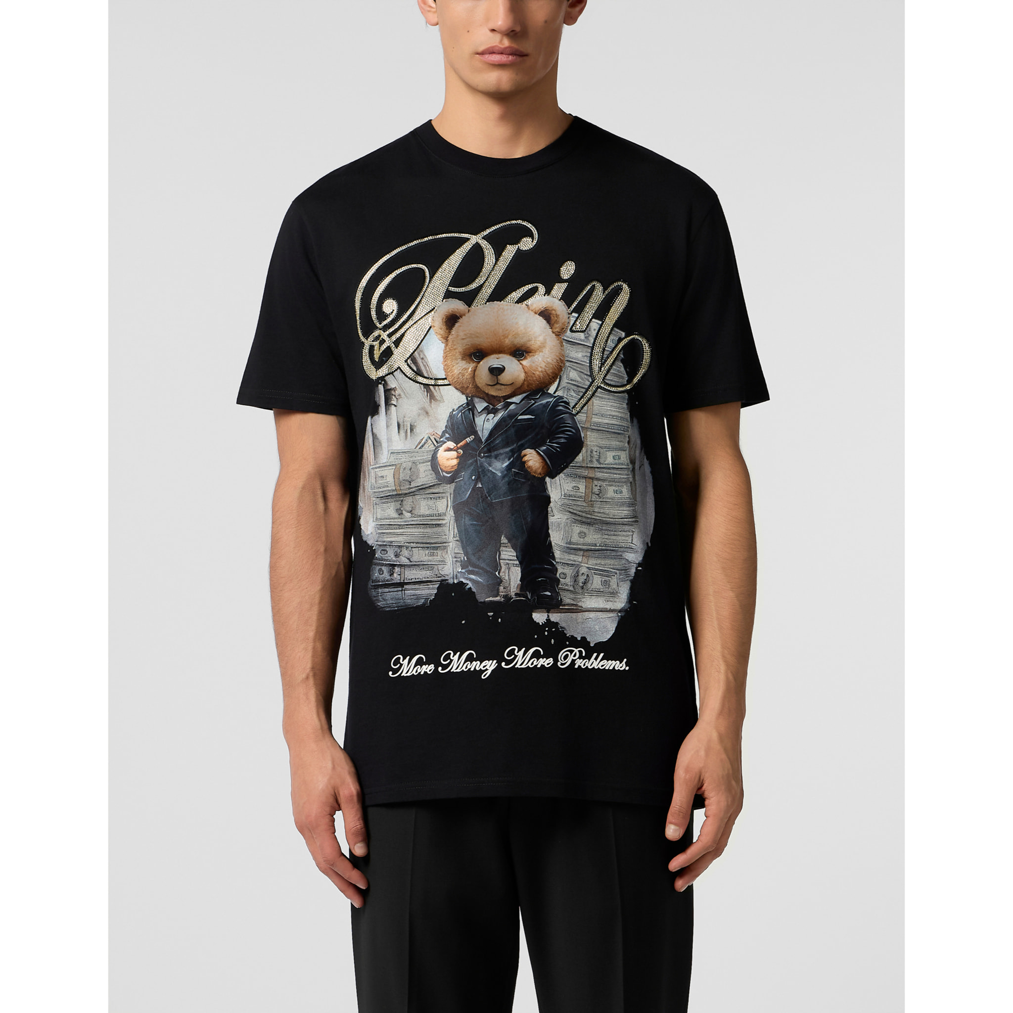 PHILIPP PLEIN Round Neck T-Shirt Teddy Money