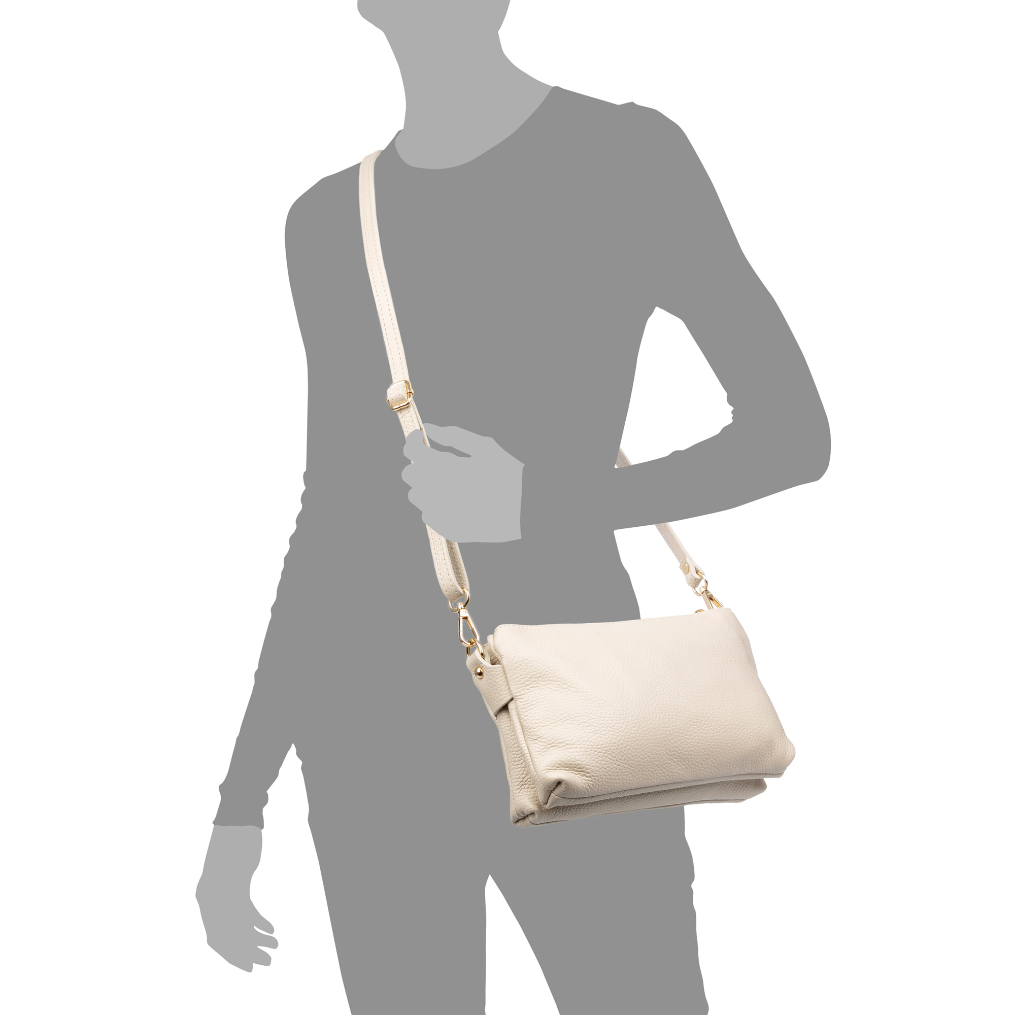 Barbania bolso bandolera mujer. Piel auténtica Dollaro.