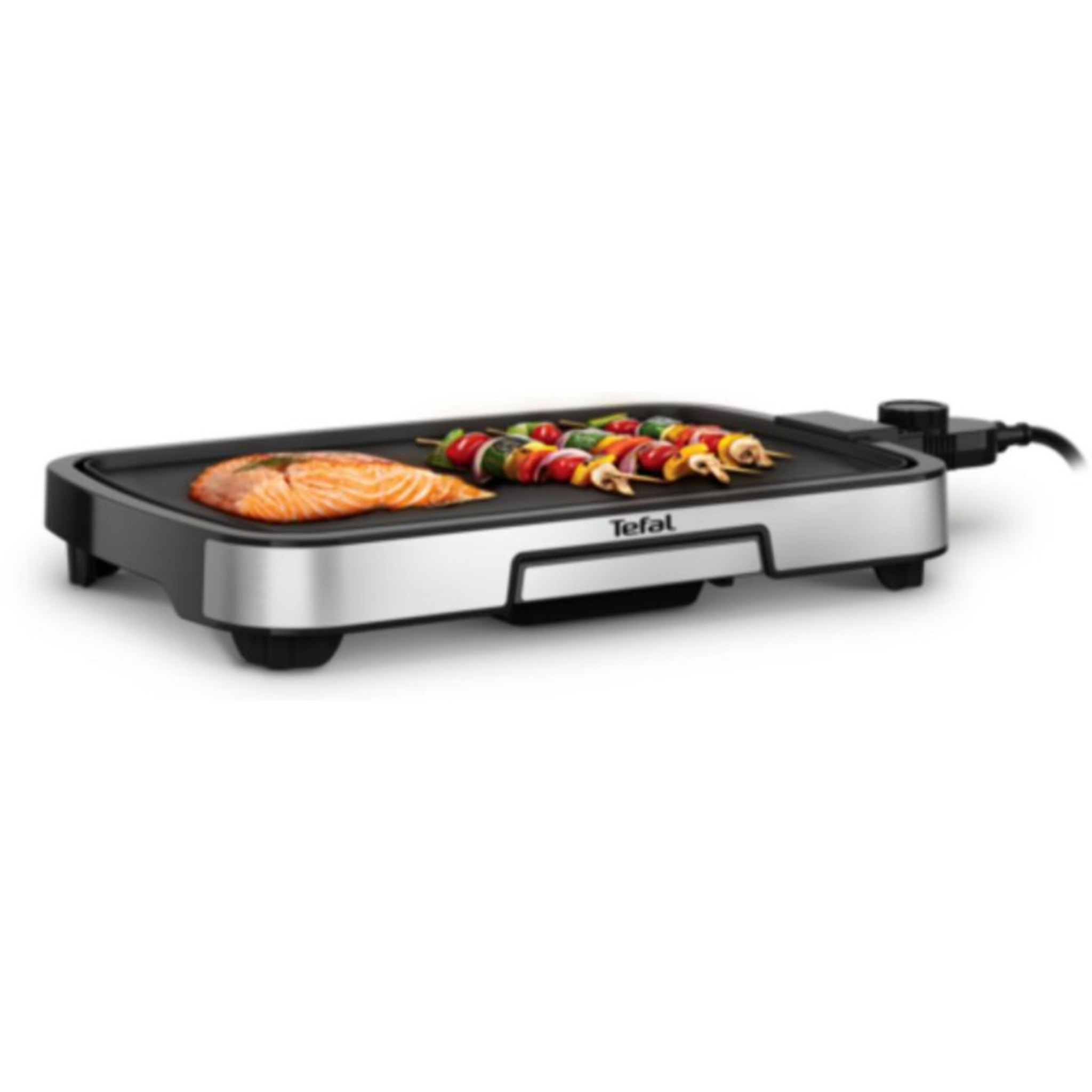 Plancha électrique TEFAL CB630D10 inox à poser, 44x23 cm