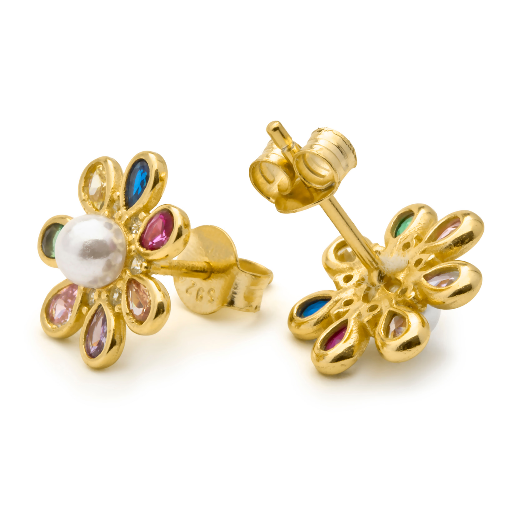 Pendientes Bosul acabado oro amarillo 18k
