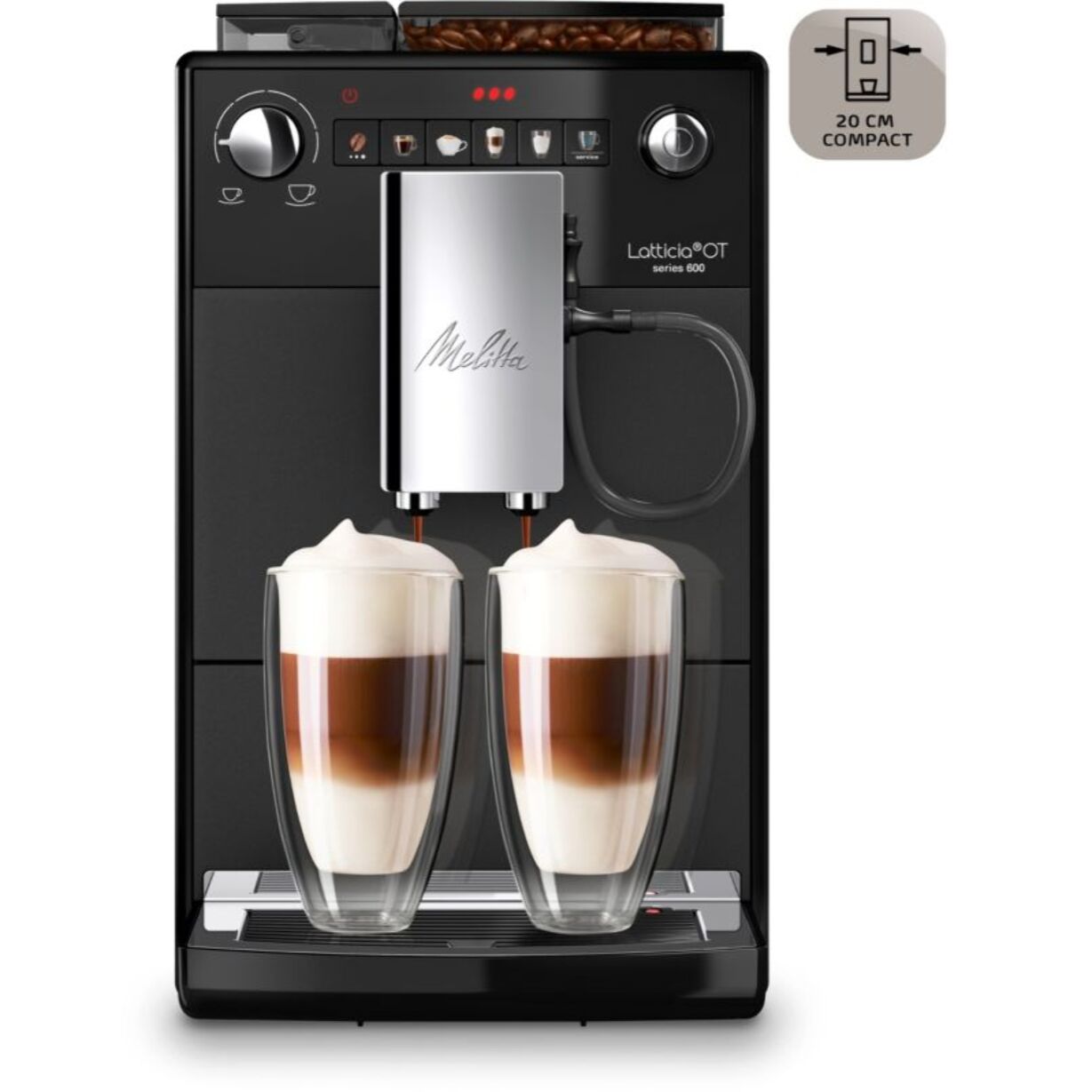 Expresso Broyeur MELITTA Latticia One Touch F300-100 Noir Mat