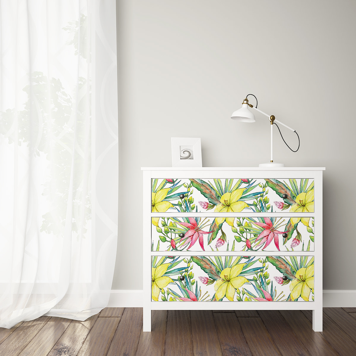 Sticker meuble tropical caballeros 40 x 60 cm