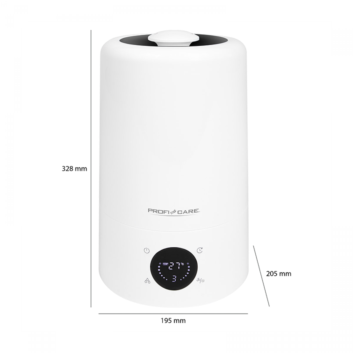 Humidificateur d'air Proficare PC-LB 3077 Blanc
