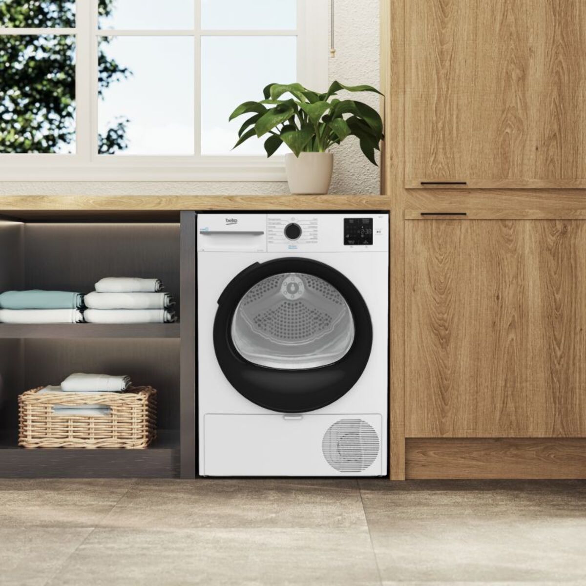 Sèche linge pompe à chaleur BEKO D3H17393W 7kg - Soin quotidien & Anti-froissage