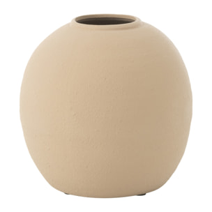 J-Line Vase Cassia Rond Argile Naturel Small