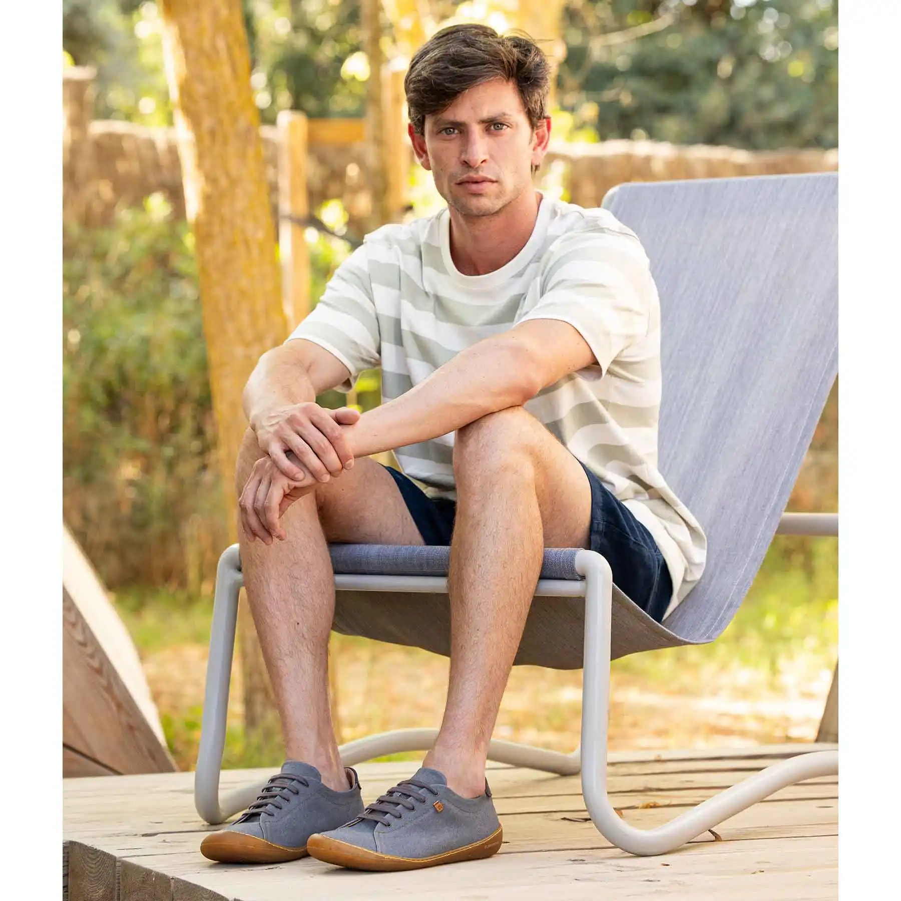 Zapatos N5767T RECYCLED COTTON BURNT/PAWIKAN color Burnt