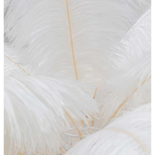 Lampadaire plumes 165cm blanc Kare Design