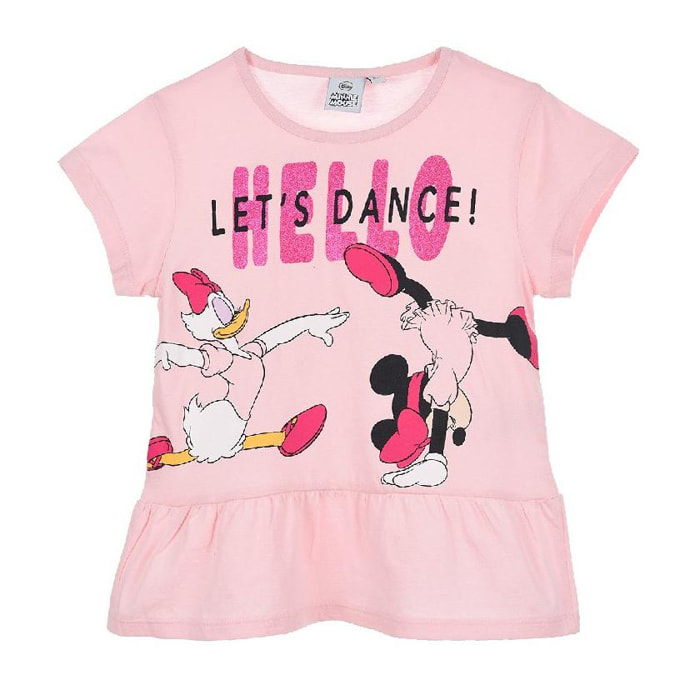 T Shirt Minnie e Paperina Rosa Lei Disney Rosa