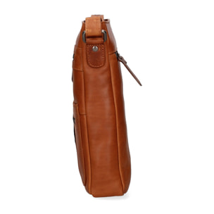 Borsa a tracolla  da uomo In Vera pelle Made in Italy 23x29x6 cm