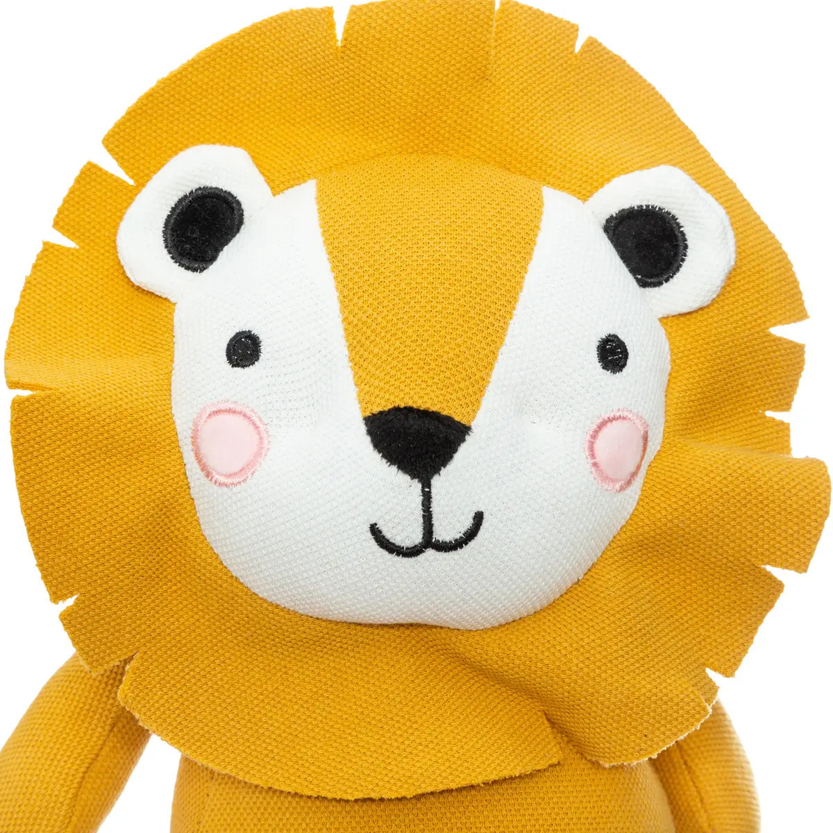 Peluche enfant lion jaune H44cm