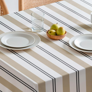 Nappe imprimée anti-tâches JUNIPER BEIGE