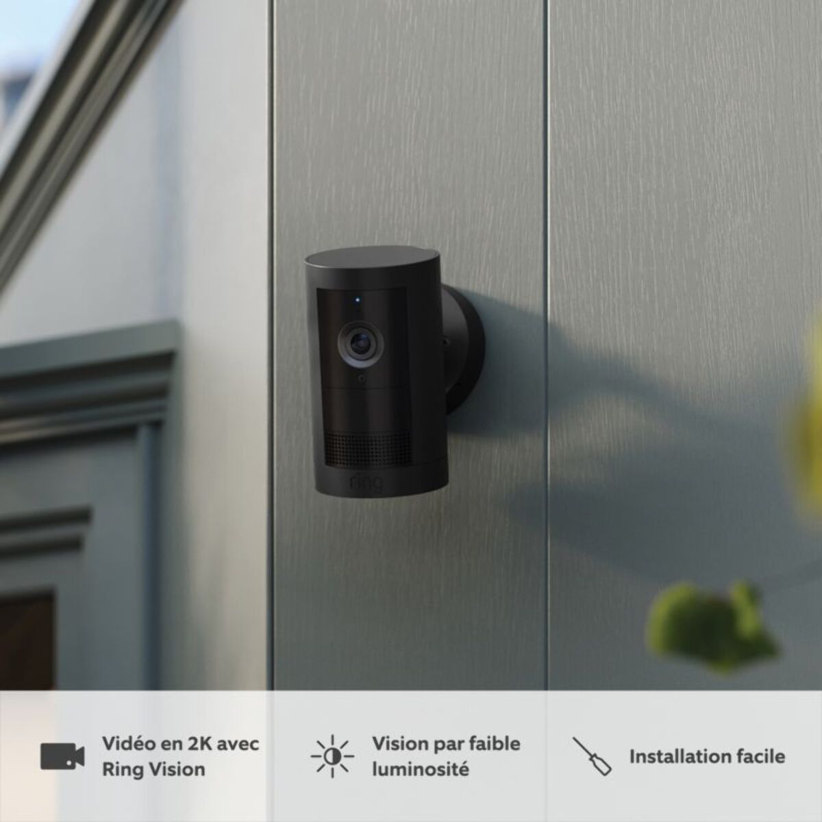 Caméra de surveillance RING Cam Plus - Noire
