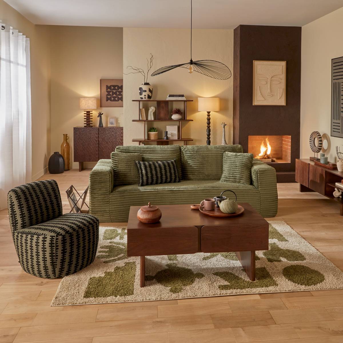 Fauteuil Leone H.68cm vert