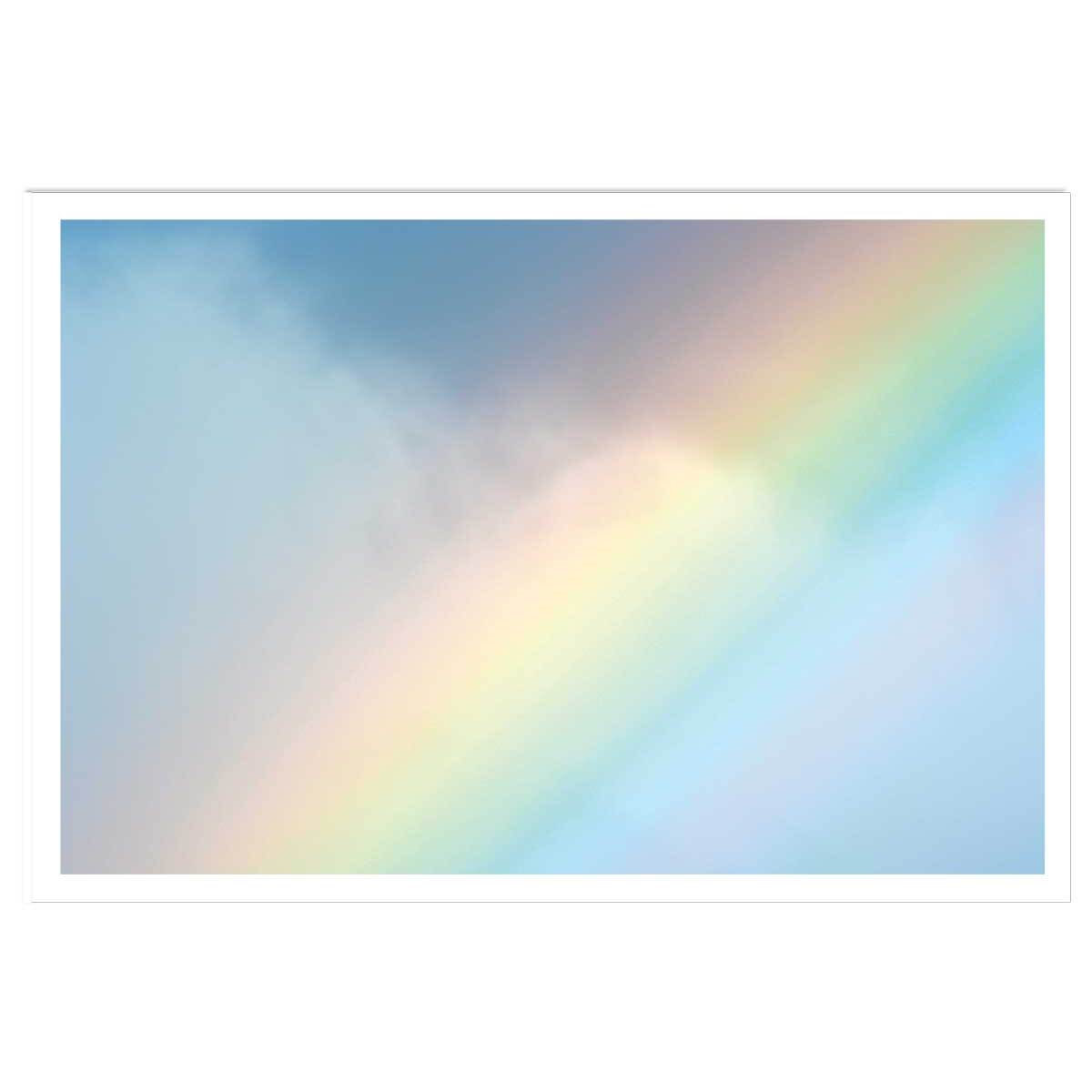 Affiche photo arc en ciel pastel Affiche seule