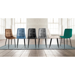 Tomasucci Lot de 4 Chaises FAFFY BROWN