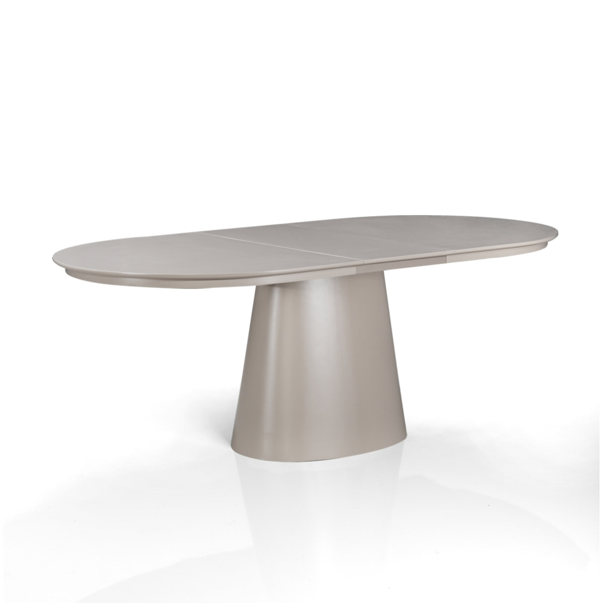 Table à manger extensible Tomasucci RAUMA, en MDF, taupe, 160/200/240 × 100 × 75,5 cm
