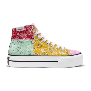 Zapatillas Altas One Way Patchwork Paisley en Multicolor D.Franklin