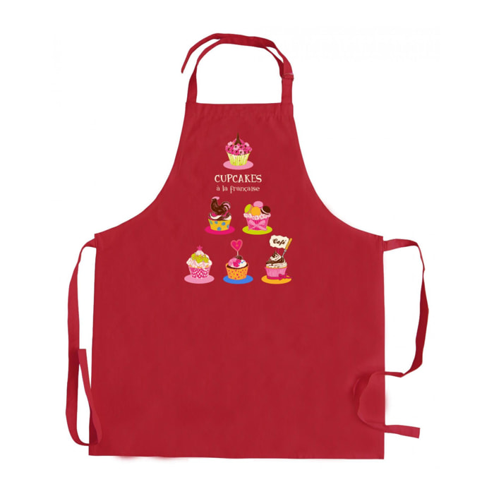 Tablier de cuisine sans poche Cupcake recyclé