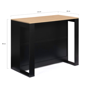 Ilot de cuisine Nino avec rangements