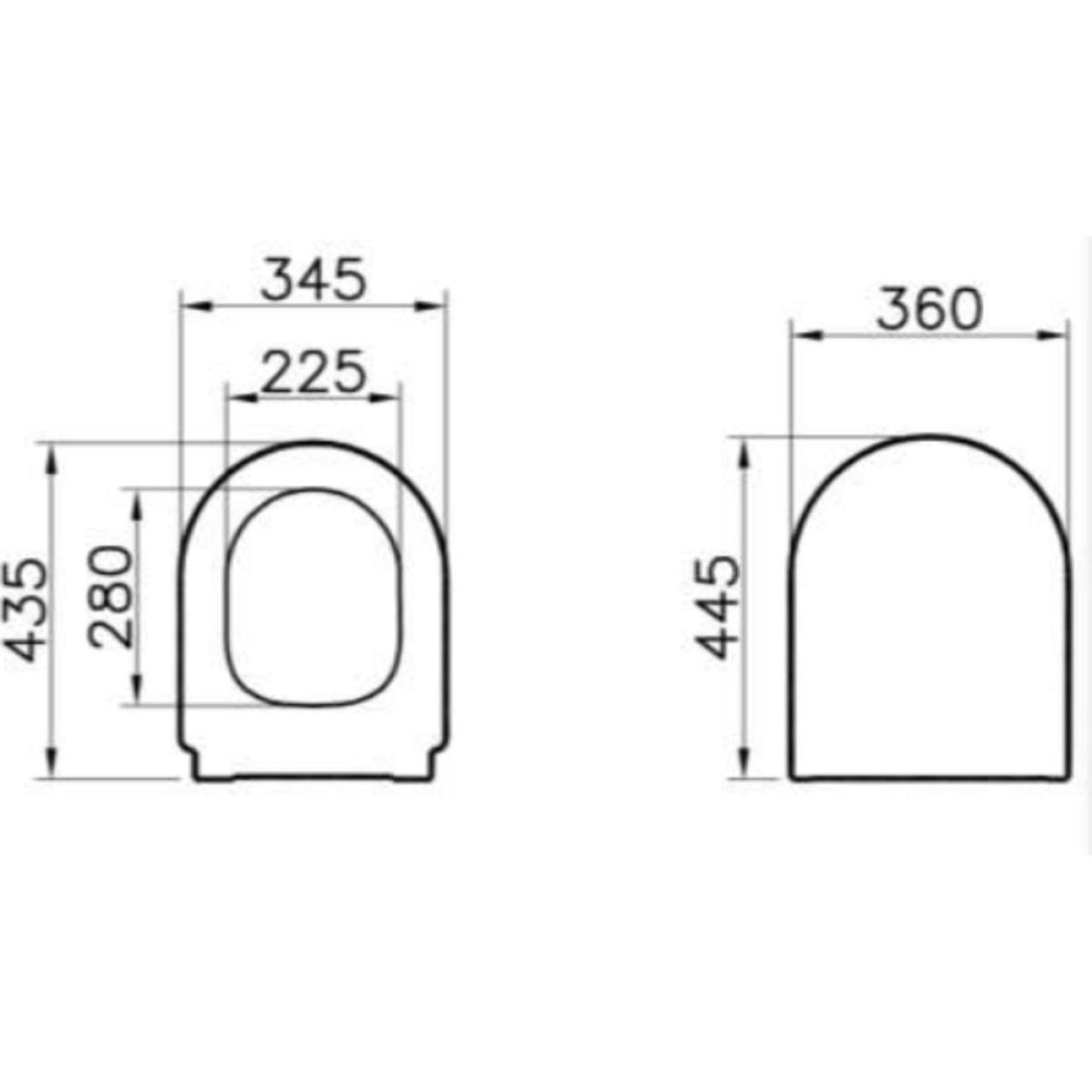 Integra Pack WC à poser sans bride avec abattant frein de chute et réservoir, Blanc (9859-003-7202)