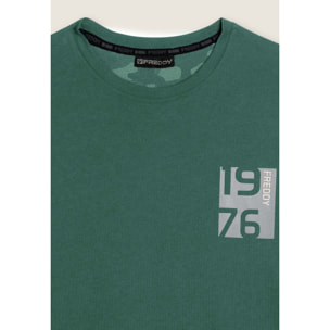 T-shirt manica lunga con stampa 1976