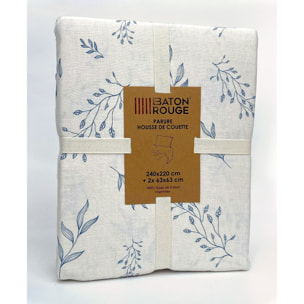 Parure housse de couette coton multicolore