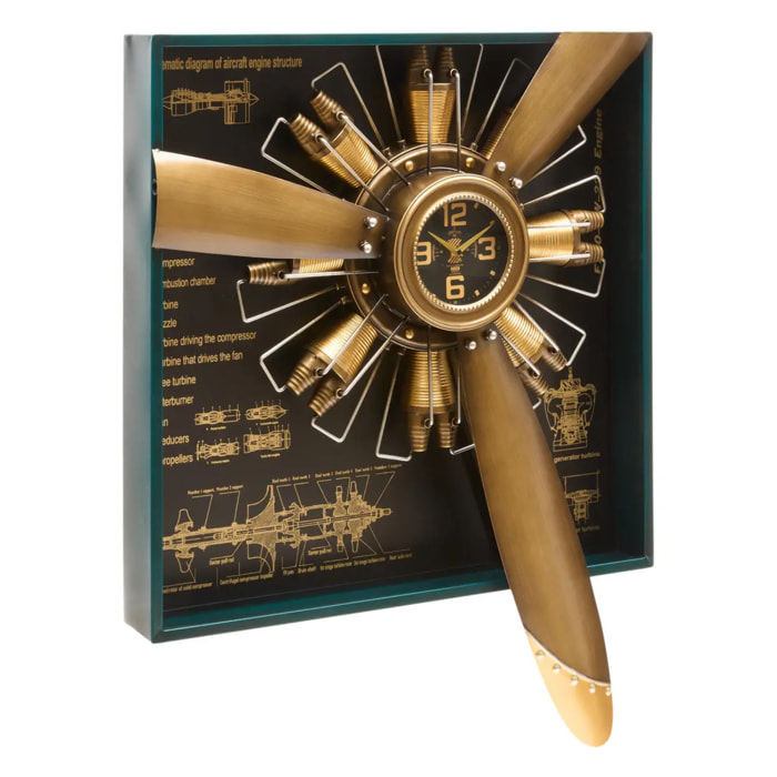 Horloge Rudy 73x94,3cm doré