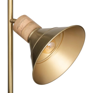 Lampadaire "Bota" - métal et marbre - doré - H151 cm