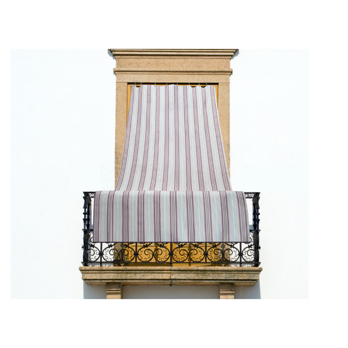 Tenda Da Sole Per Esterni Impermeabile Resistente Con Anelli Rigata Modello Costarica Vari Colori