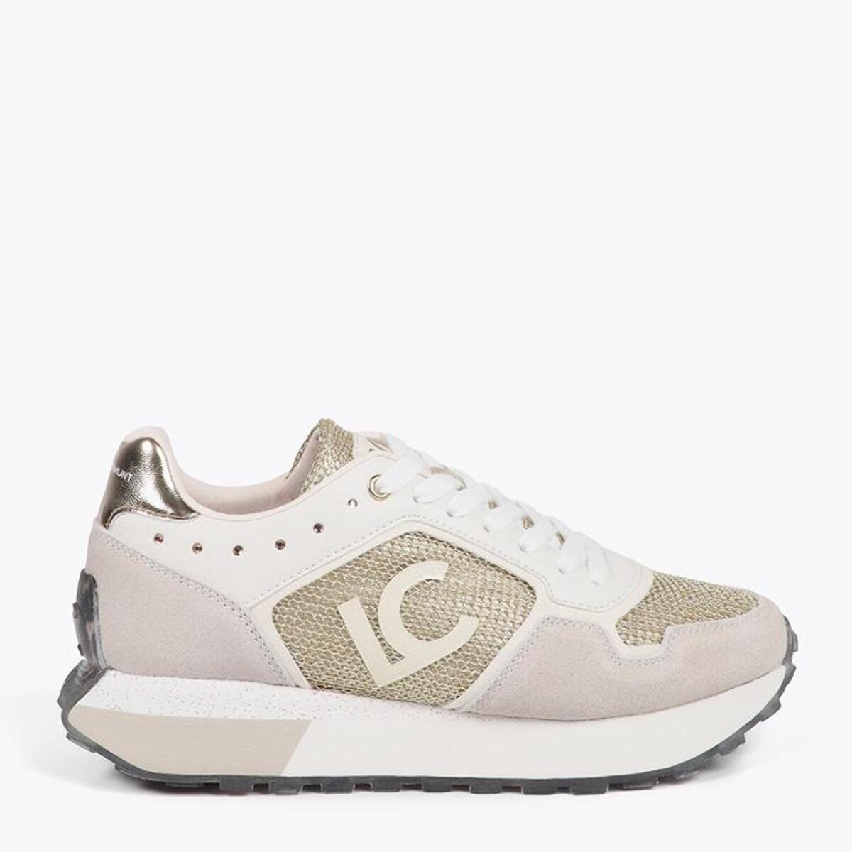 Sneaker con Suola Personalizzata e Stampa Animalier e Dettagli in Pelle