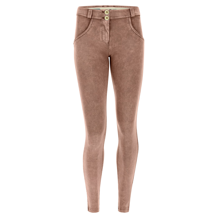 Pantaloni push up WR.UP® tessuto ecologico effetto bleached