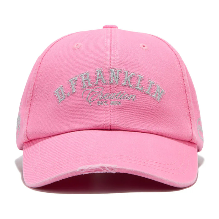 Gorra Varsity Unisex Color Lavado Rosa