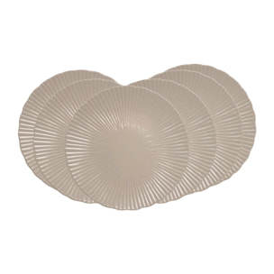 Lot de 6 assiettes à dessert, design 1, SUGAR
