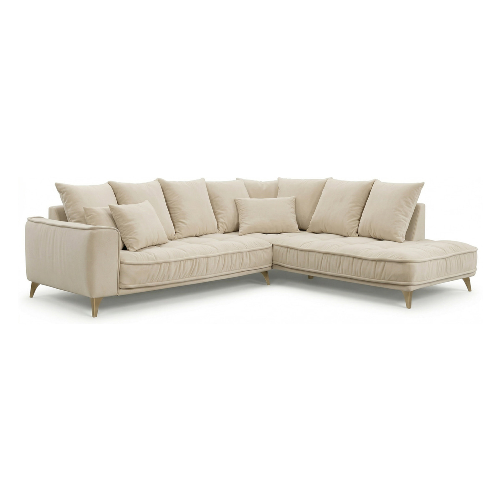 Canapé Tissu Angle Droit Altamo - 4 Places