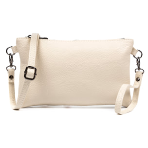 Albenga Borsa a tracolla donna in vera pelle finitura dollaro