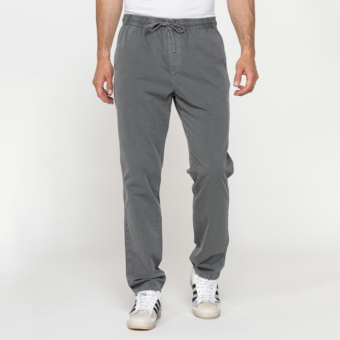 JOGGER PANT IN GABARDINA LEGGERA CON ELASTICO IN VITA