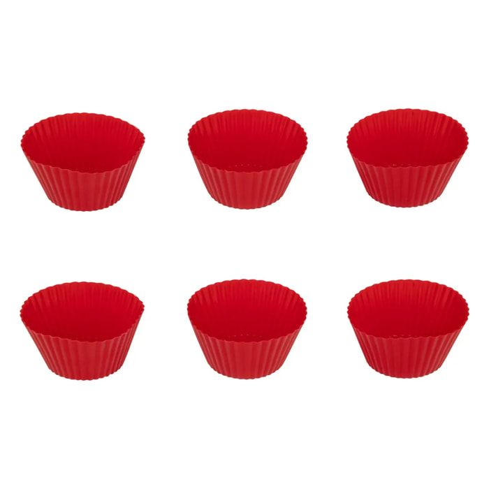 Lot de 6 caissettes en silicone