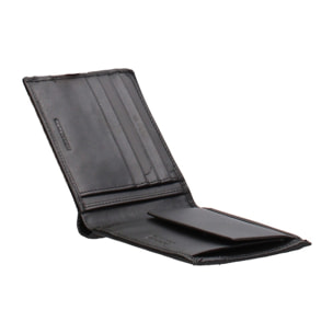 Portafoglio uomo in vera pelle - Modello Erevan Prime - Casual - 9.5 x 12.0 x 2.0 cm