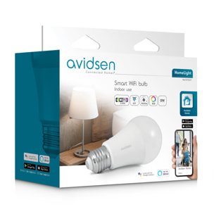 Ampoule connectée intérieure à vis E27, 60 watts Home Light - Avidsen - 127007 - Lot de 5