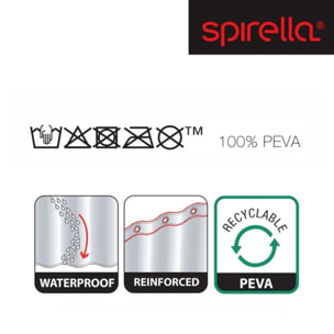 Rideau de douche PEVA BIO Blanc Spirella