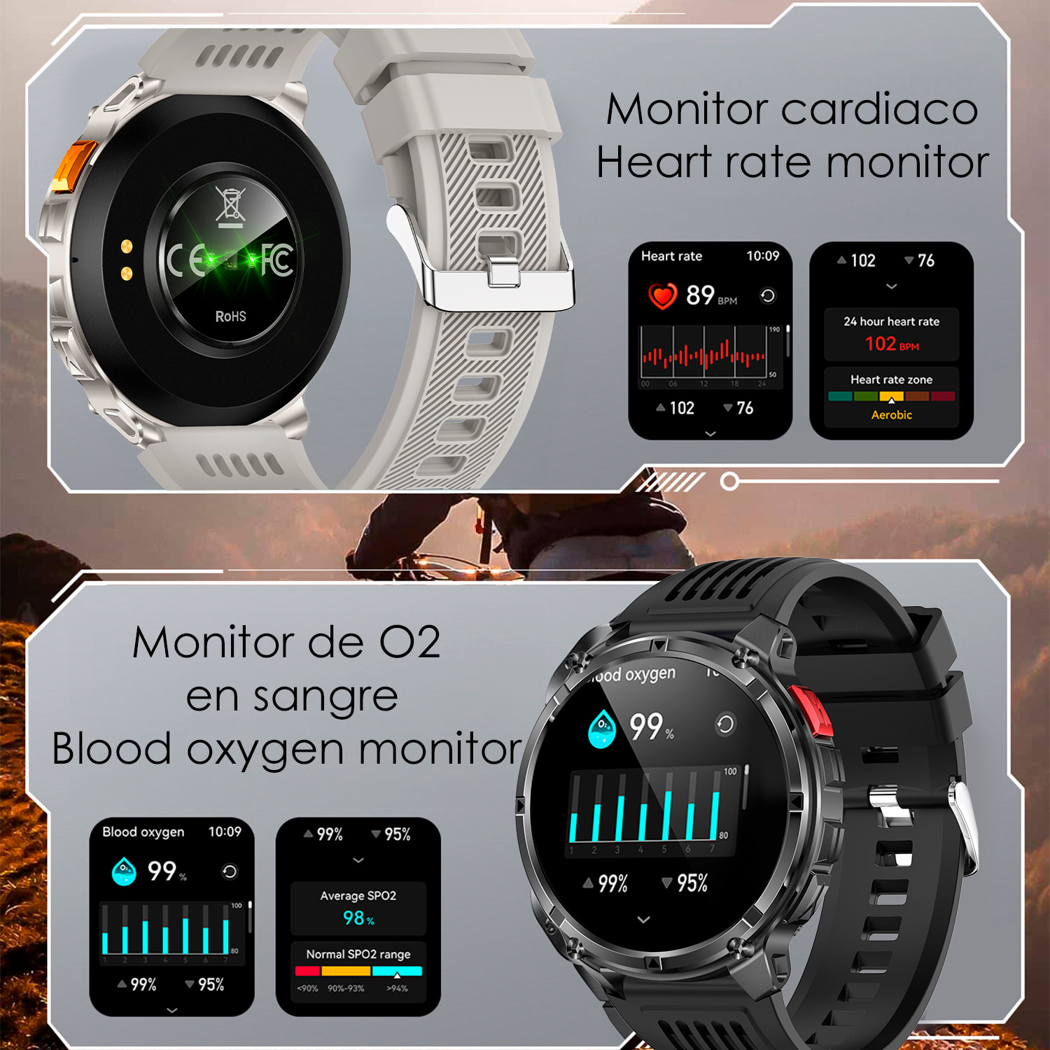 Smartwatch QS35 con IA, oltre 100 modalità sportive, assistente vocale e monitor della salute.
