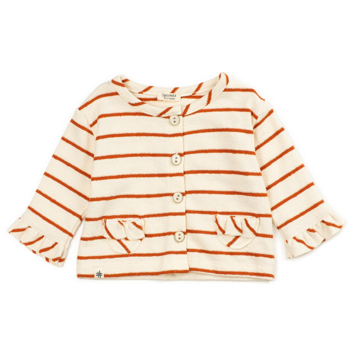 Cardigan in Felpina
