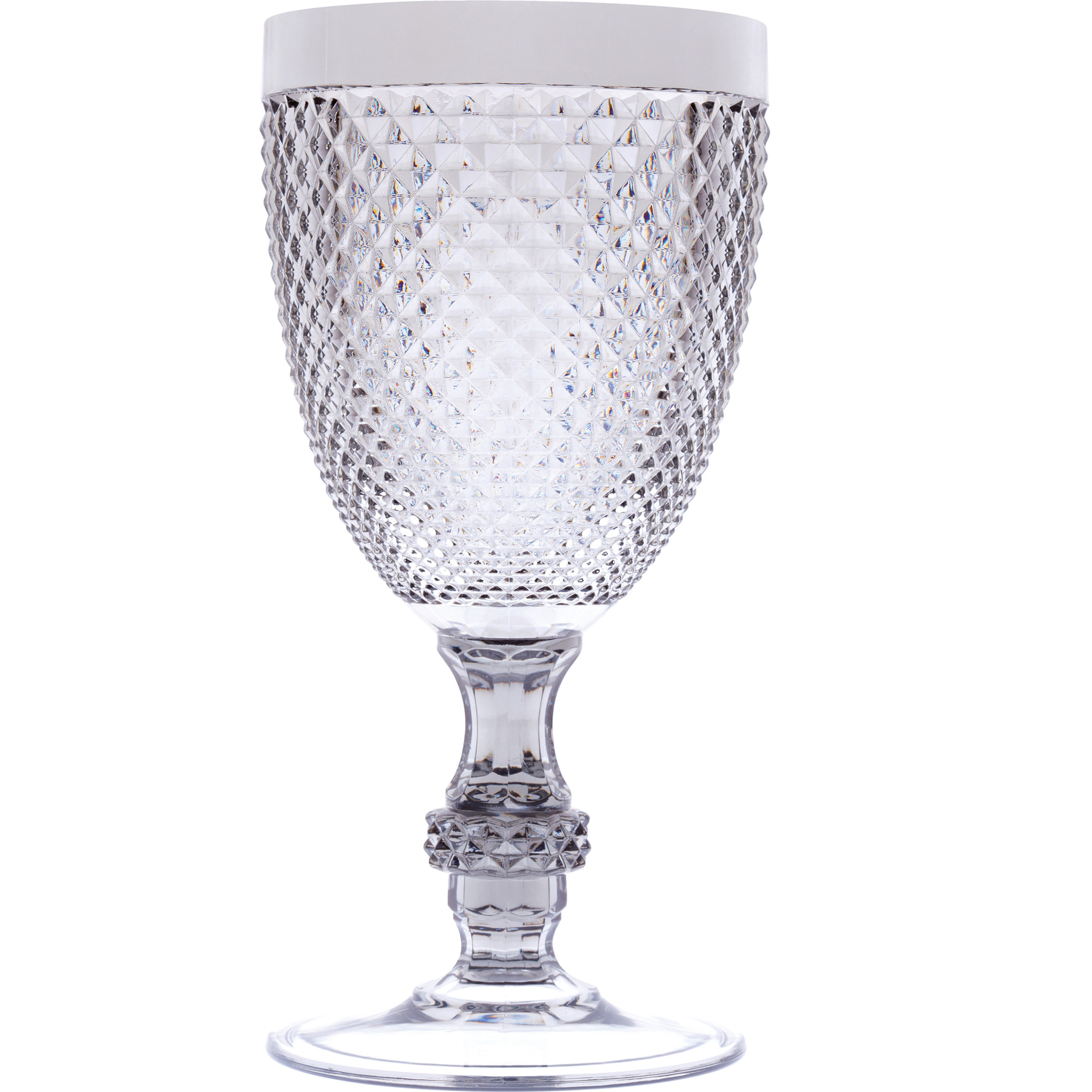 Set 6 Calici Excelsa – Diamond, Plastica Argento 39 cl