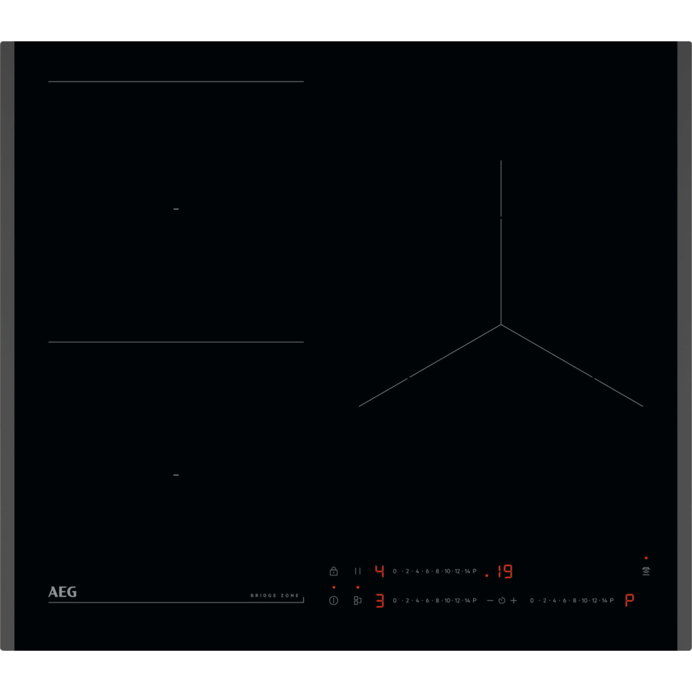 AEG Piano cottura ad induzione serie 6000 Bridge 60 cm V63IOQ00FB