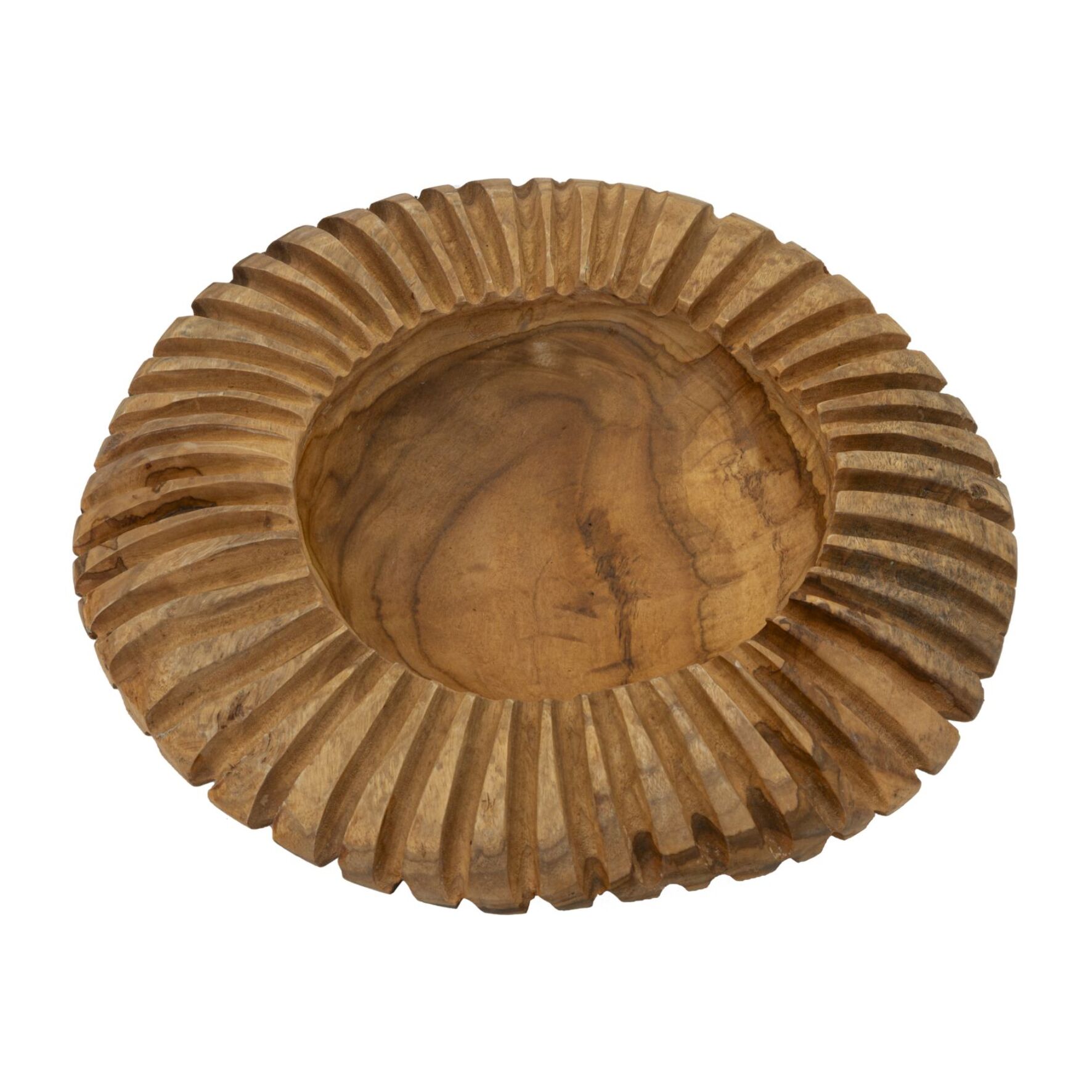 S/TASCHE GERIS IN TEAK RICICLATO CM Ø 35X7 (PEZZI UNICI - NON RIP. IN SERIE)